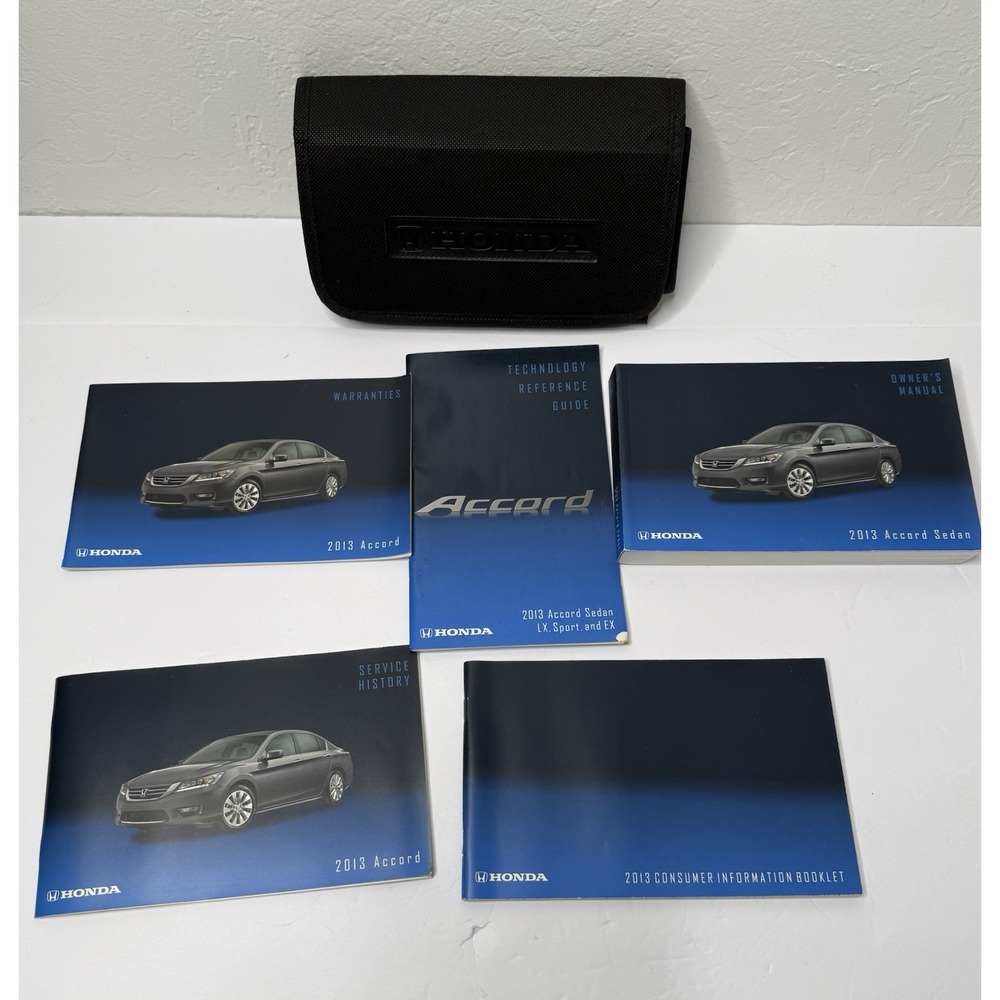 Honda Accord Sedan 2013 Owners Manual With Case Black Autos Cars Driving‎